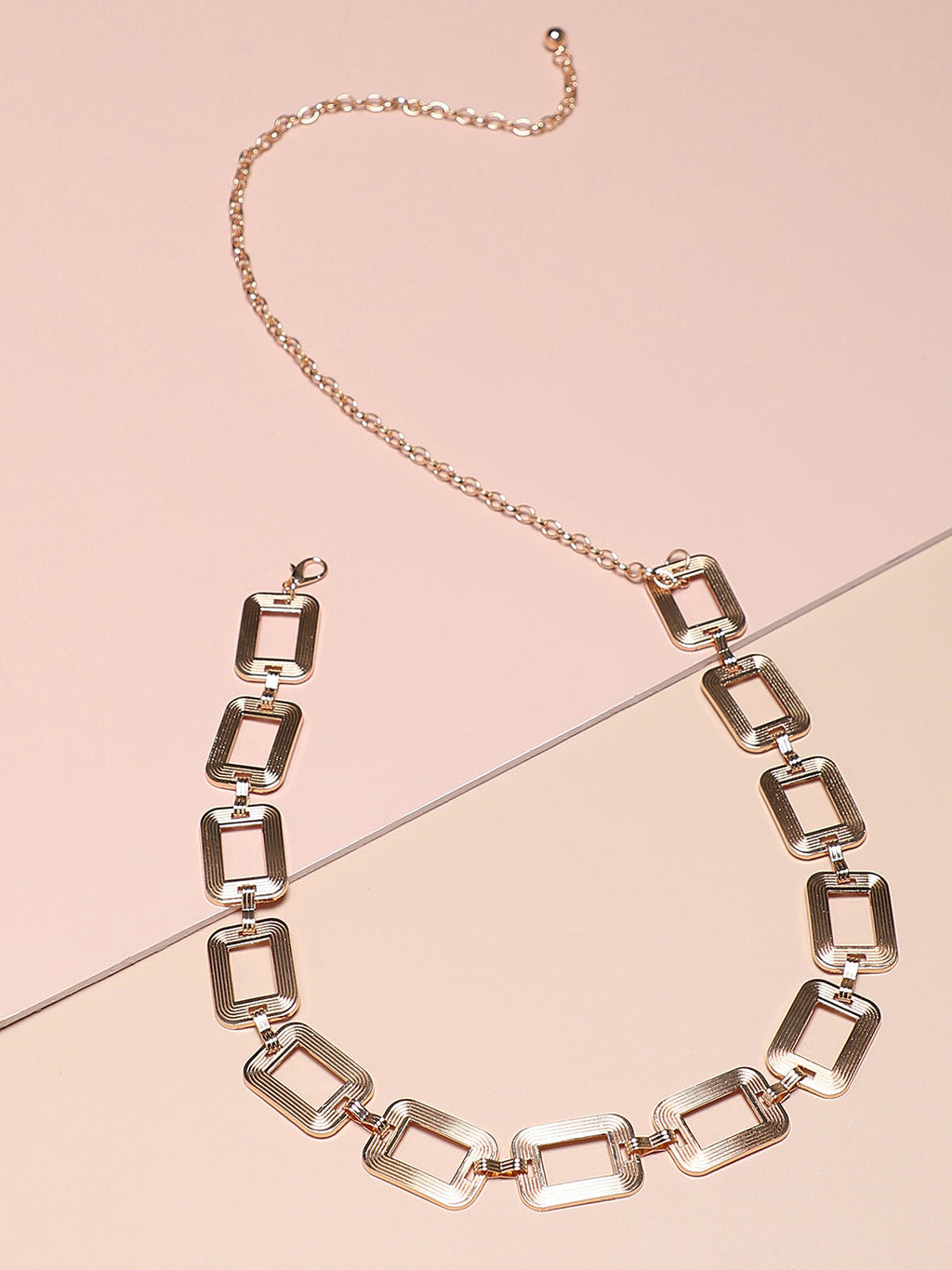 Gold Solid Waist Belt