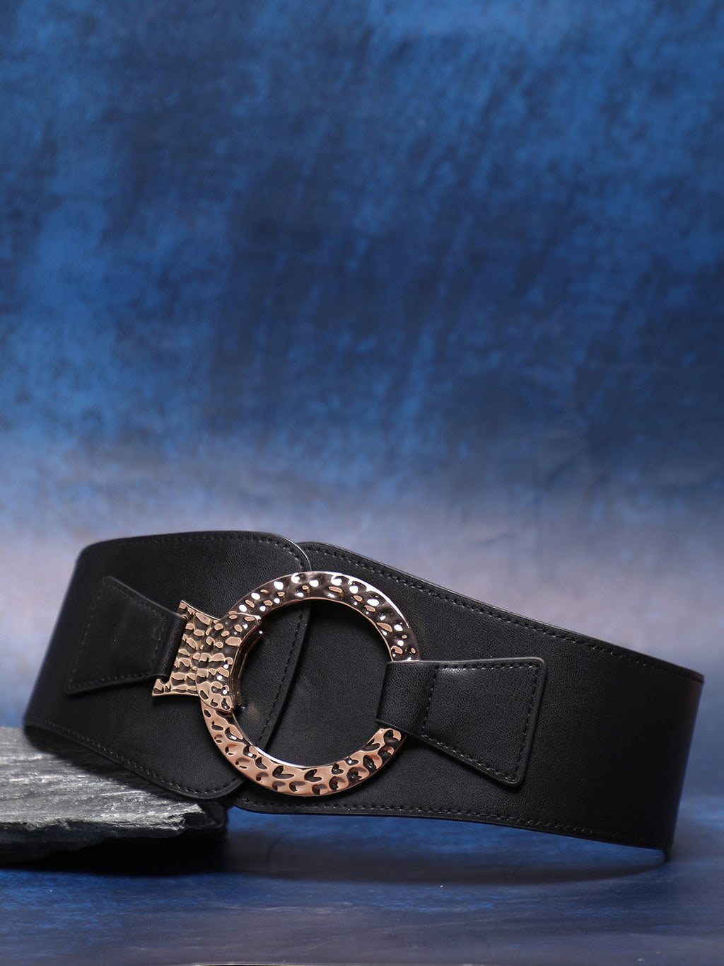 Black Solid Waist Belt