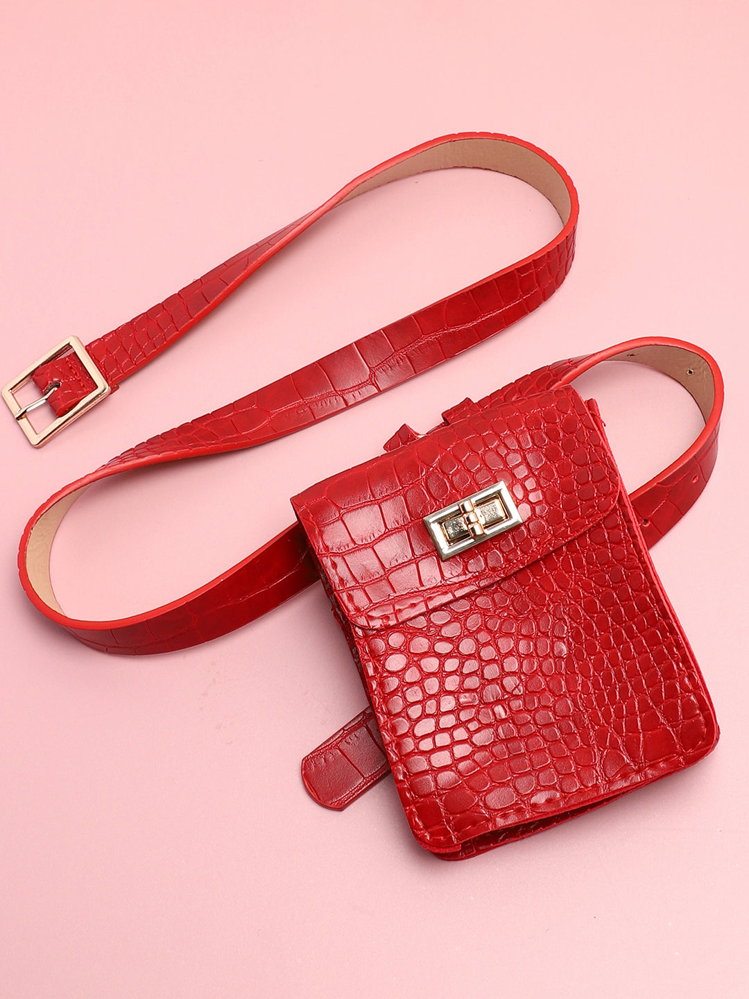 Cheryl Red Waist Pouch