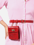 Cheryl Red Waist Pouch