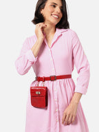 Cheryl Red Waist Pouch