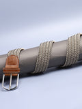Black & White Textured Waist Belt