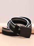 Black Textured Waist Belt