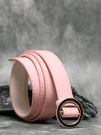 Pink Solid Waist Belt