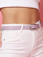 Lavender Solid Waist Belt