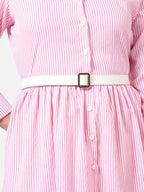 White Solid Waist Belt