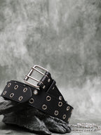 Black Solid Waist Belt