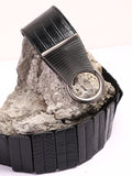 Black Solid Waist Belt