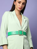 Green Solid Waist Belt
