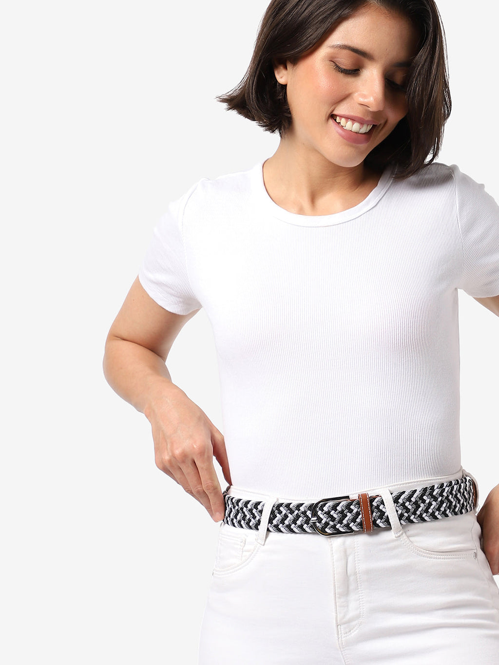 Haute Sauce Multi-Colour Textured Waist Belt