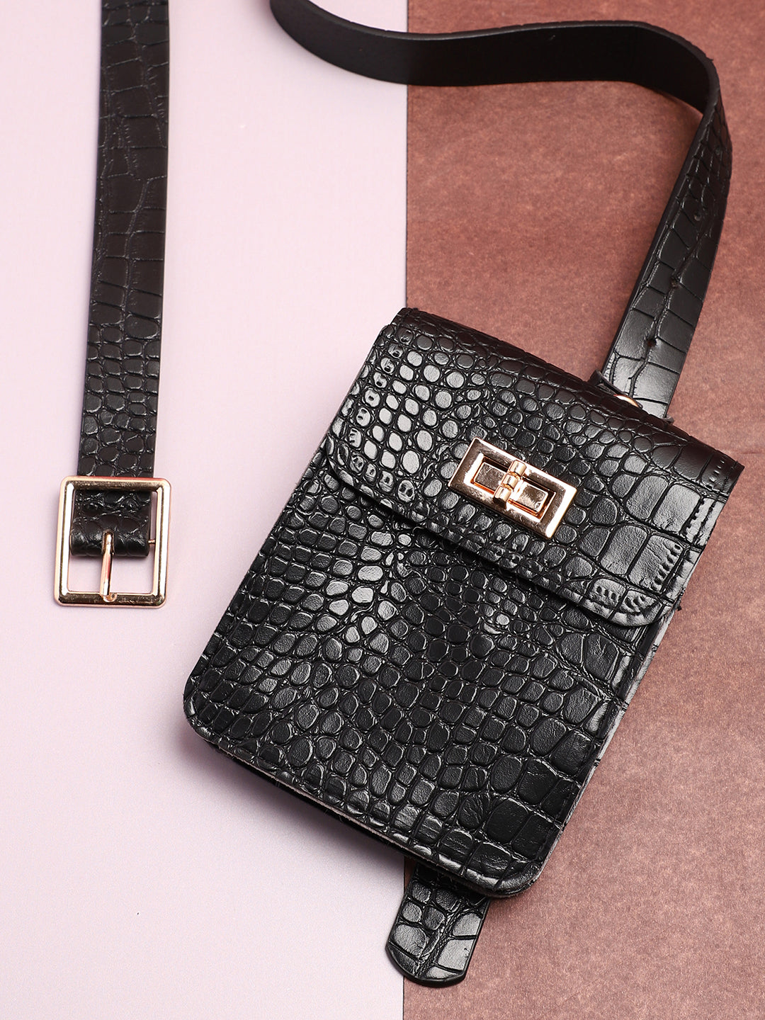 Lizz Black Belt Bag