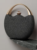 Glimmering Glitz Black Clutch