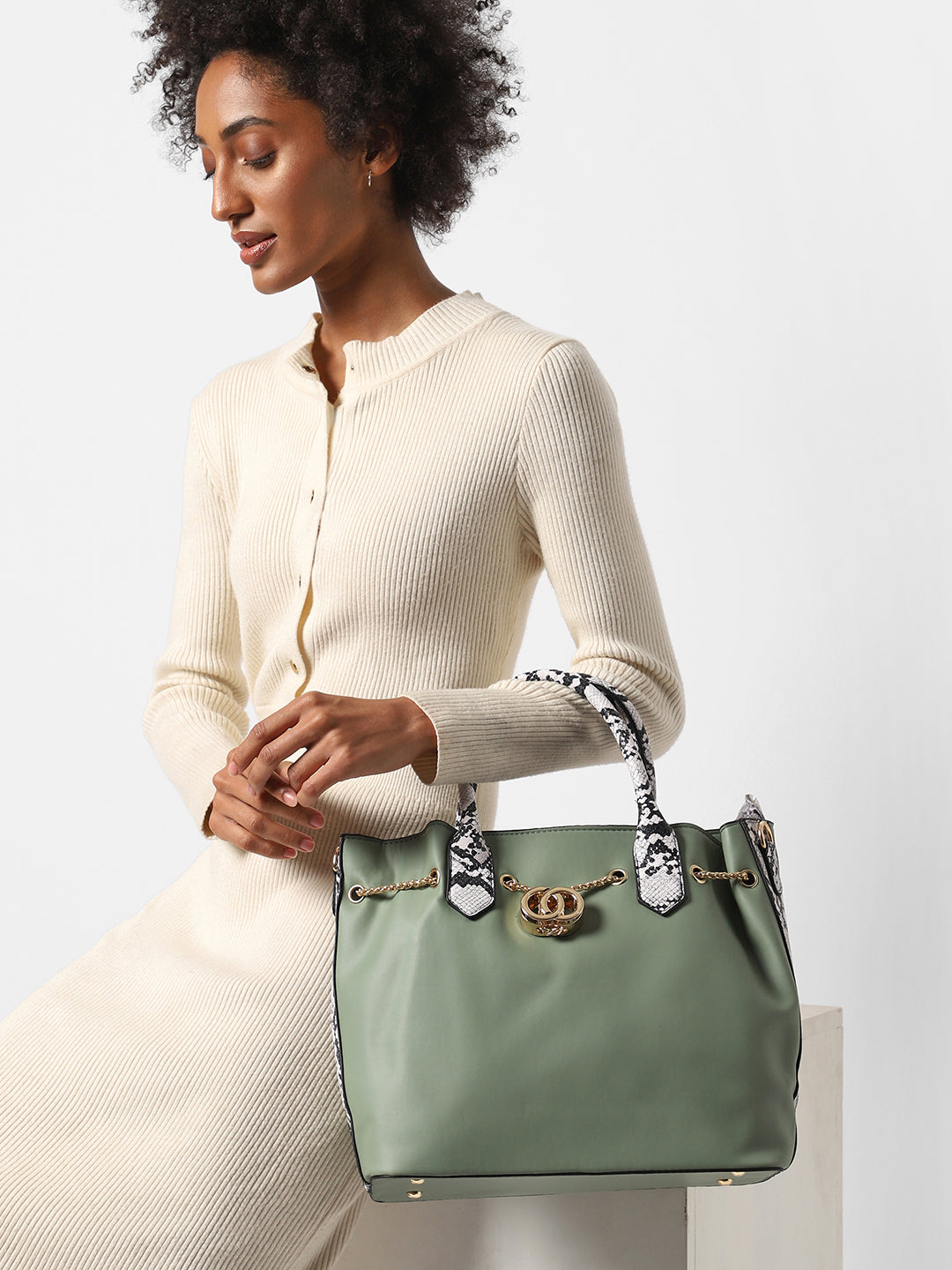 Olivie Green Handbag