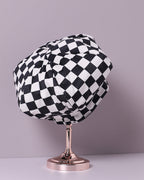 Black & White Checked Hat Cap