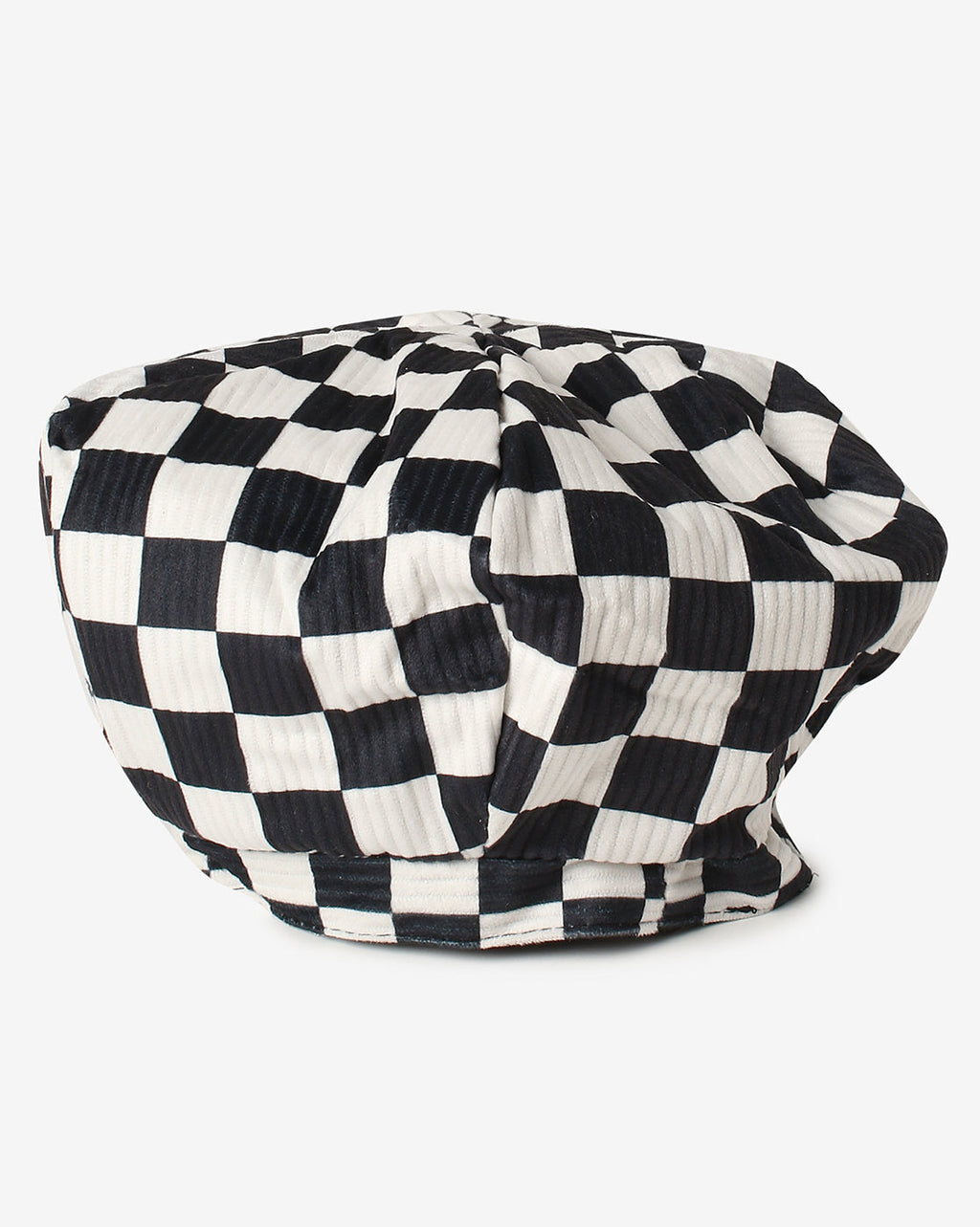Black & White Checked Hat Cap