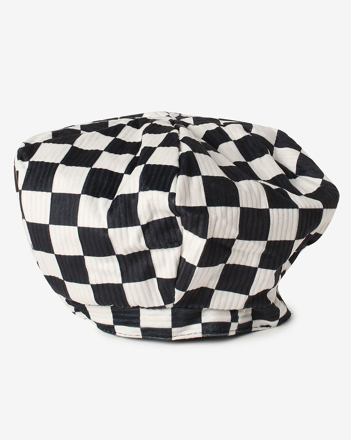 Black & White Checked Hat Cap