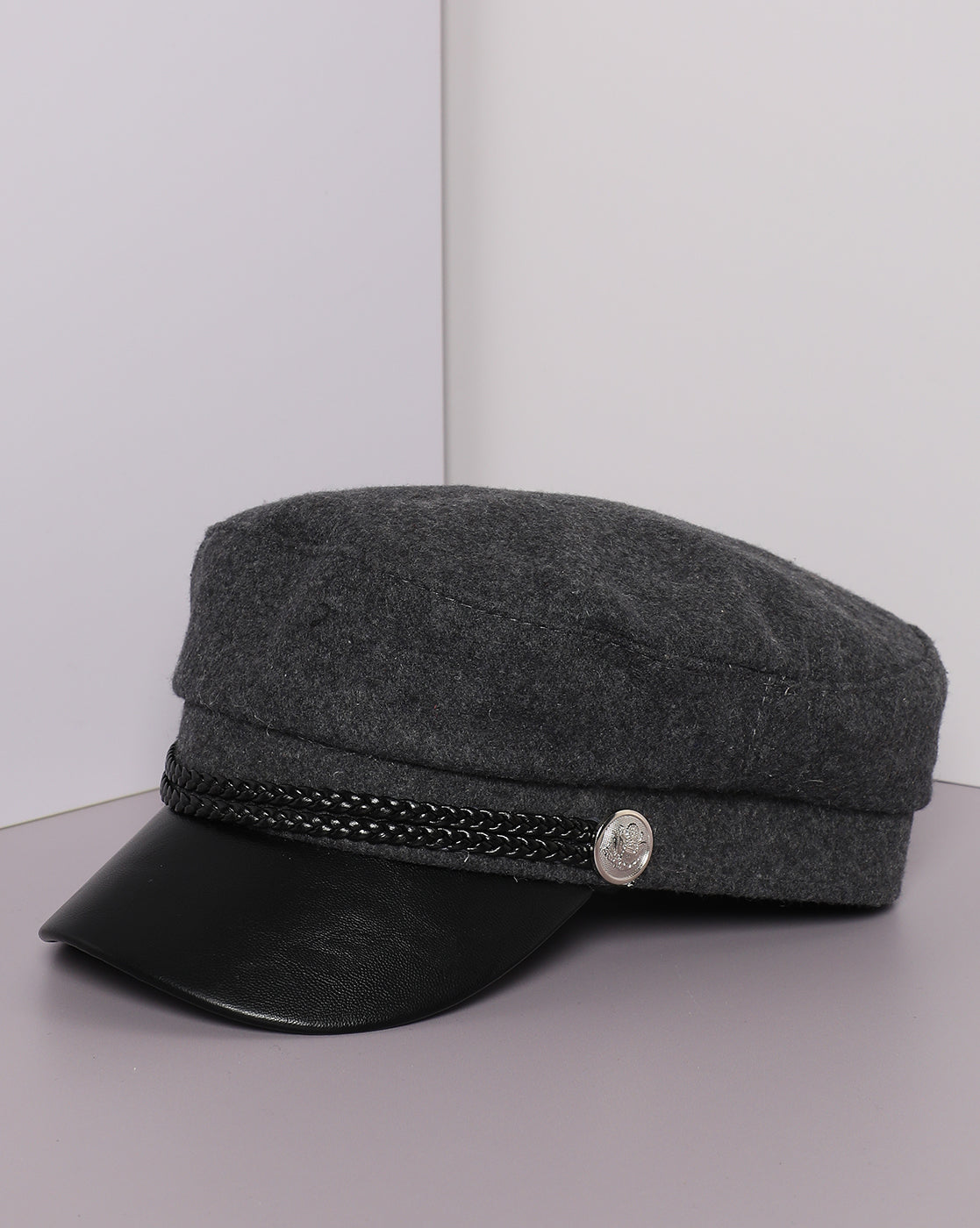 Gray Vintage Breton Cap