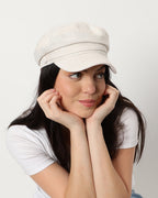 Haute Sauce White Solid Vintage Breton Cap