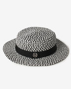 Black Printed Fedora Hat