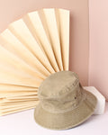 Brown Vintage Bucket Cap