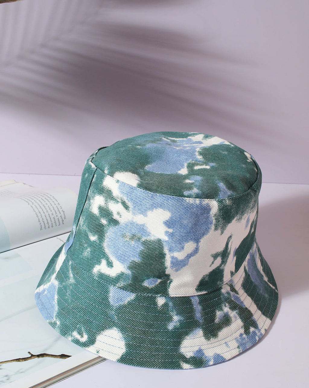 Blue Tie-Dye Bucket Hat