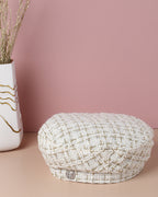 Haute Sauce Stylish White Textured Hat