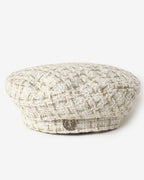 Stylish White Textured Hat