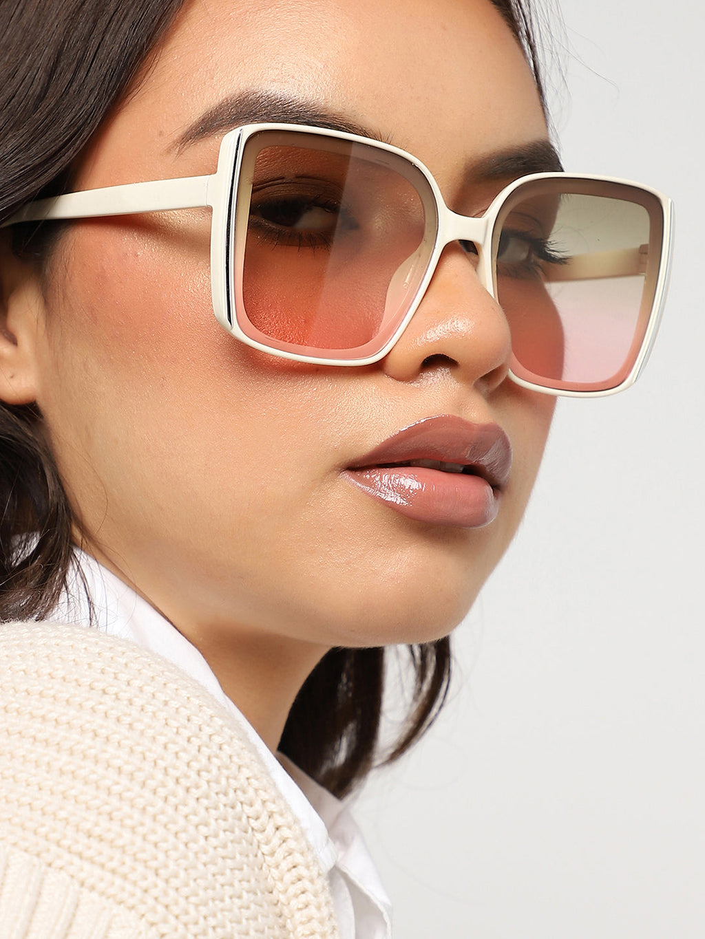 Brown Lens Oversized Sunglass
