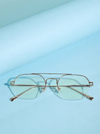 Gold Oversized Sunglass