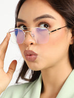 Gold Oversized Sunglass