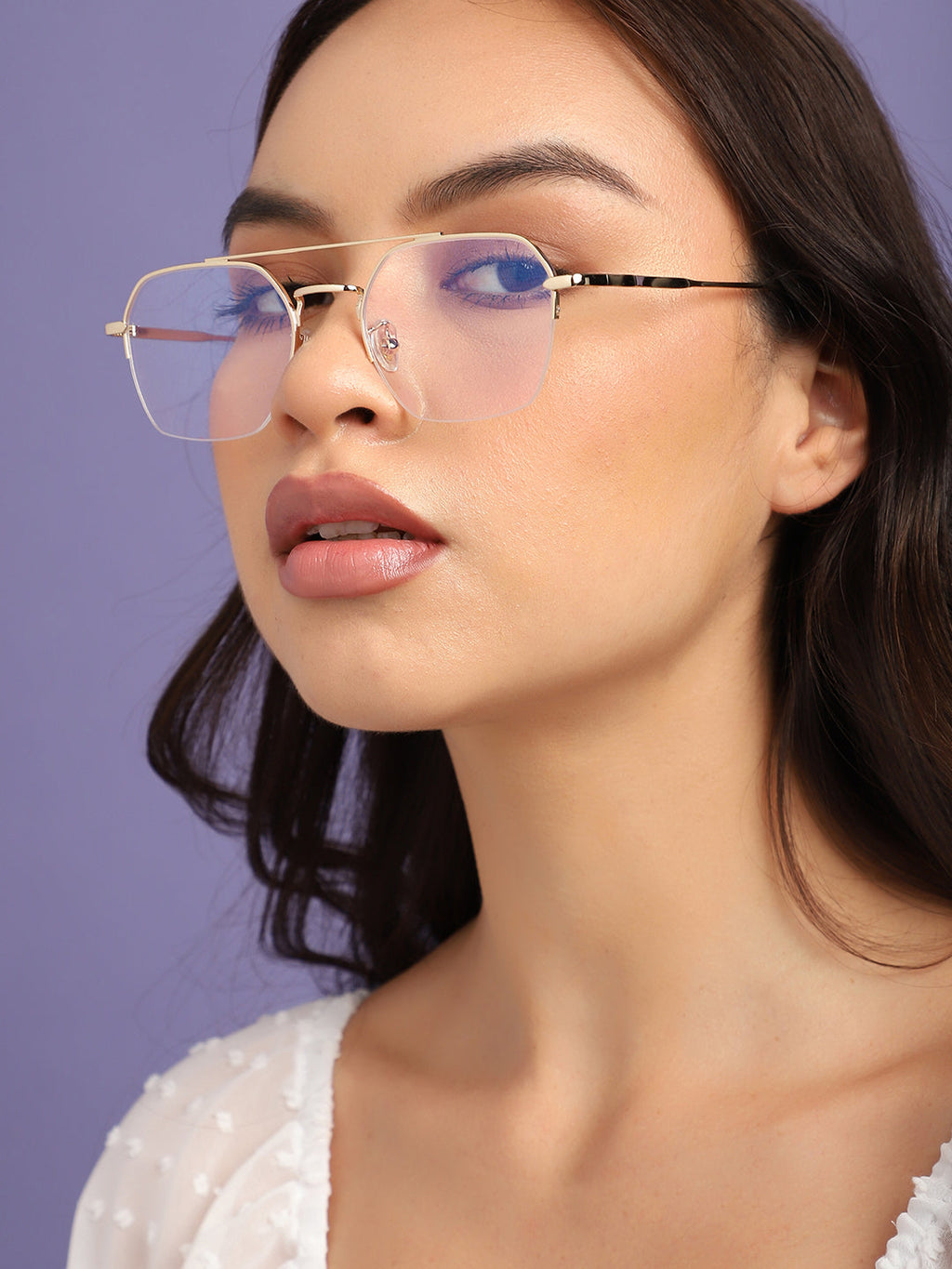 Gold Oversized Sunglass