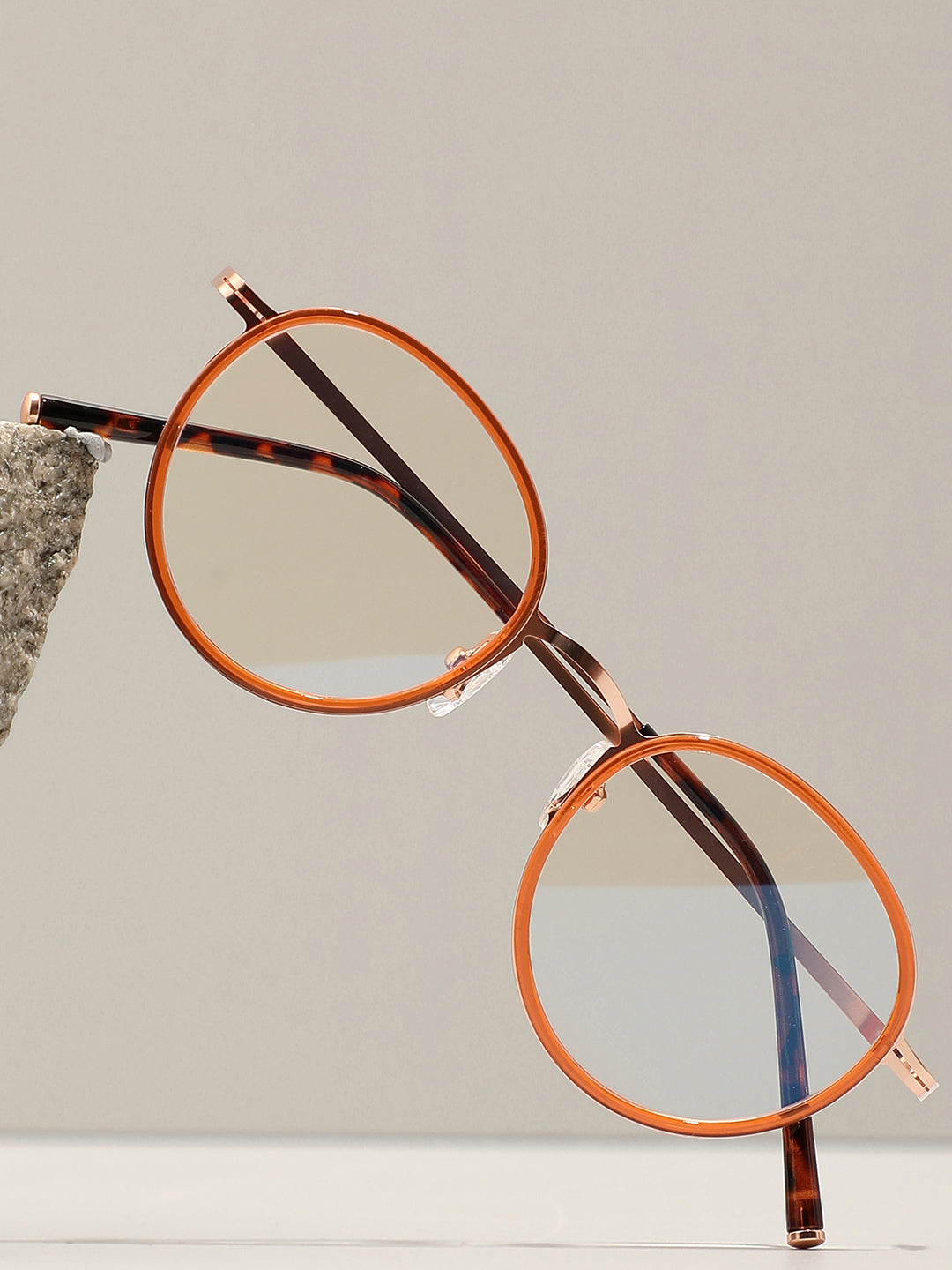 Gold Round Sunglass