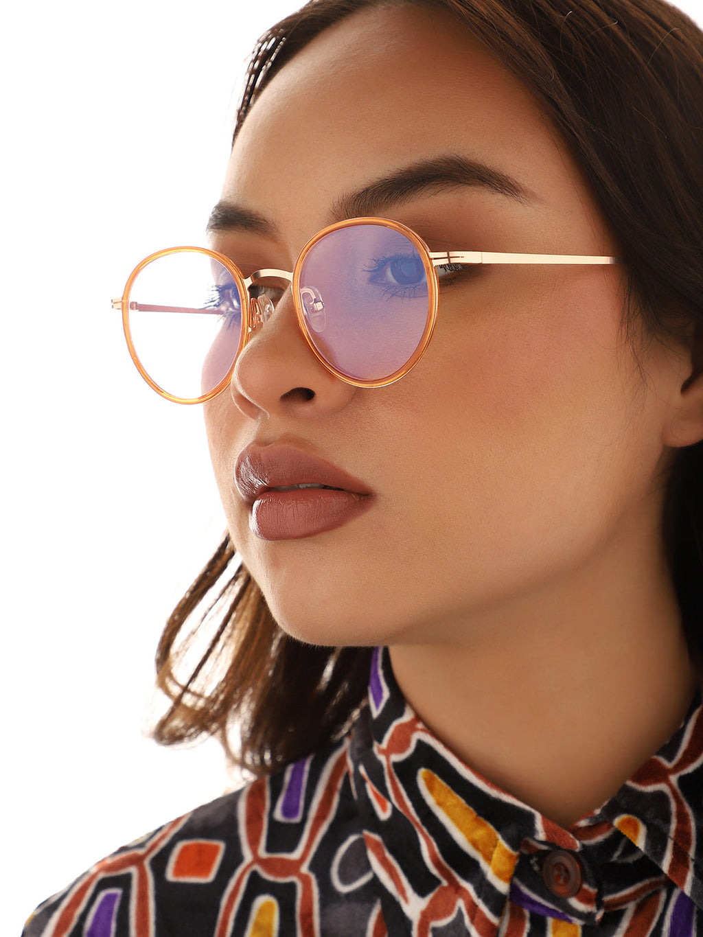 Gold Round Sunglass