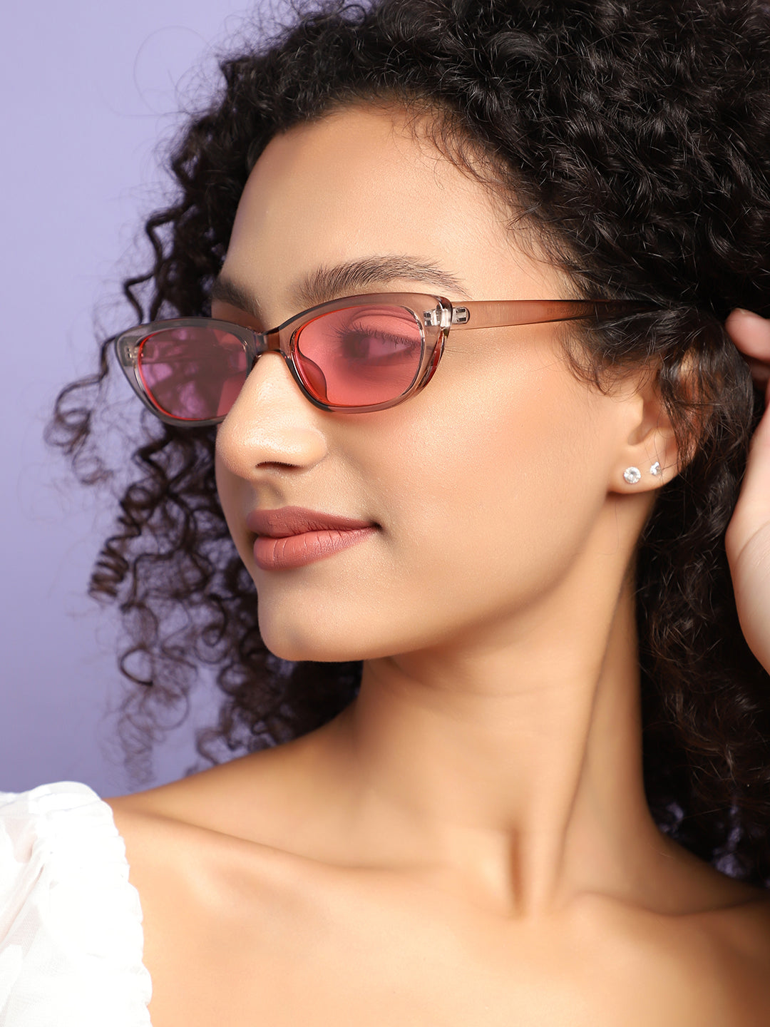 Brown Frame Retro Sunglass