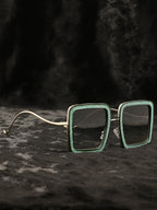 Green Oversized Sunglass