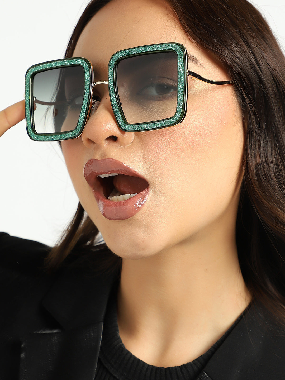 Green Oversized Sunglass