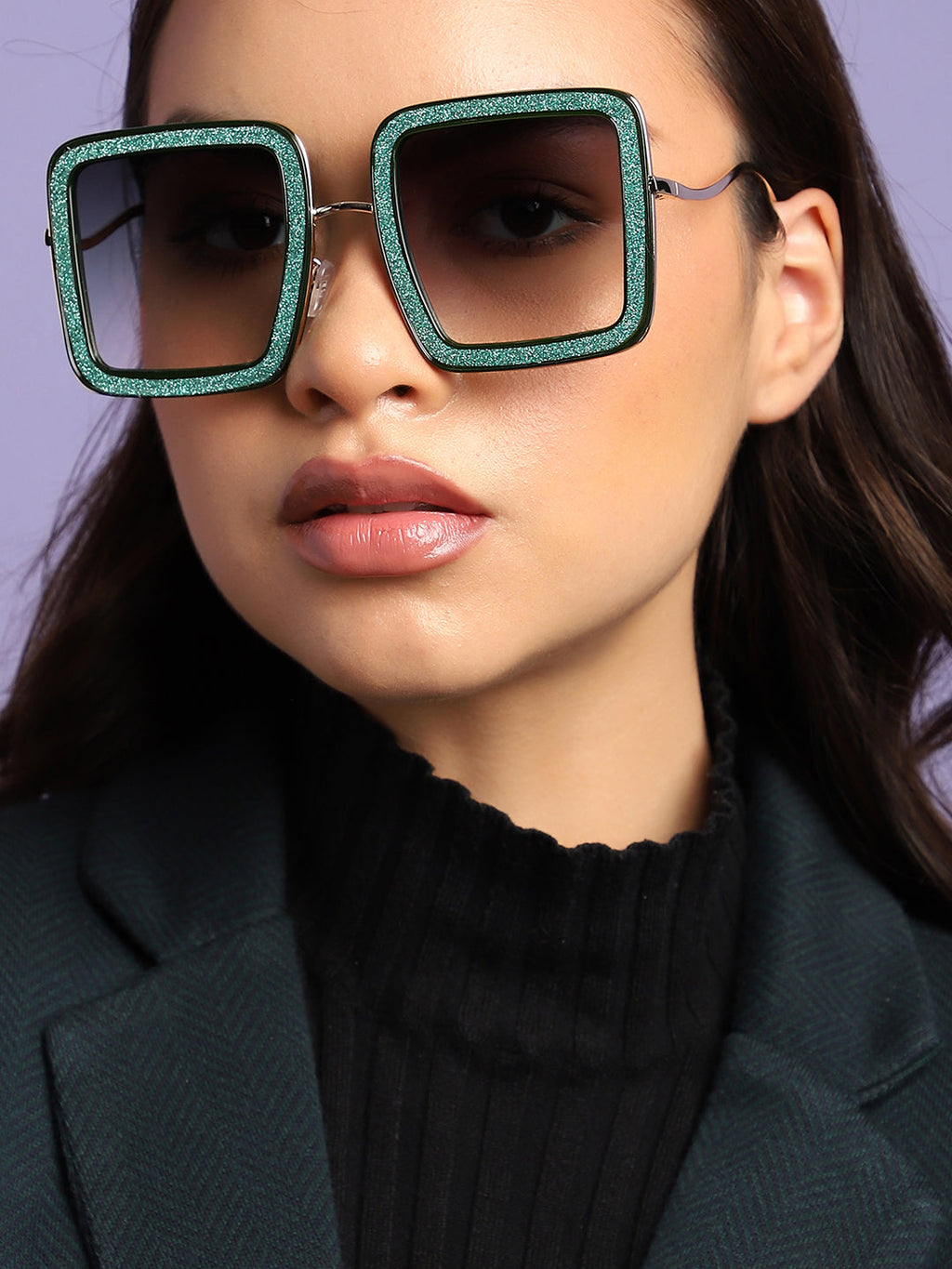 Green Oversized Sunglass