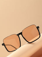 Tinted Lens Black Colour Oversized Sunglass