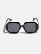 Black Hexagonal Sunglass
