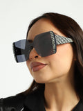 Black Rectangular Sunglass