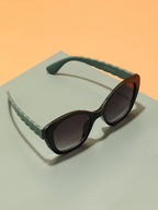 Tinted Lens Black Frame Oversized Sunglasses