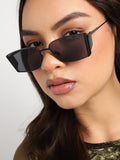 Black Rectangular Sunglasses