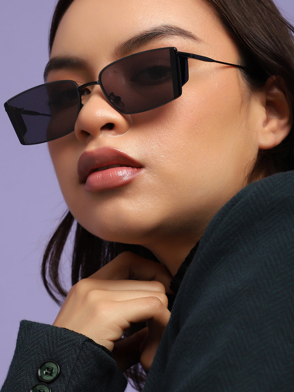 Black Rectangular Sunglasses