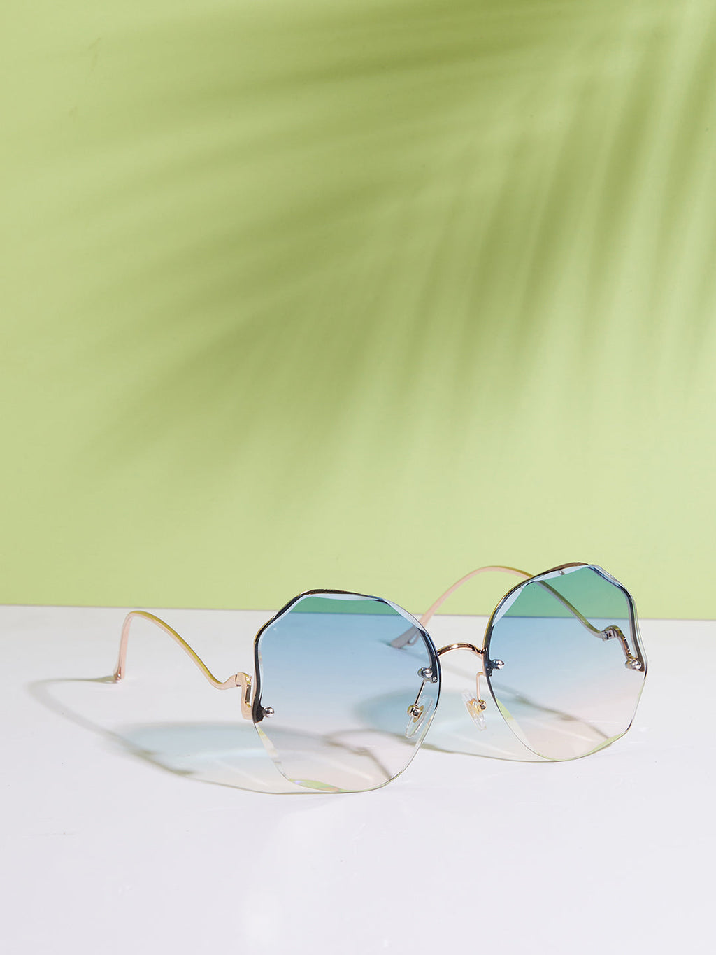 Gold Round Sunglass