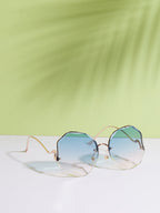 Gold Round Sunglass