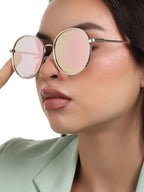 Gold Round Sunglass