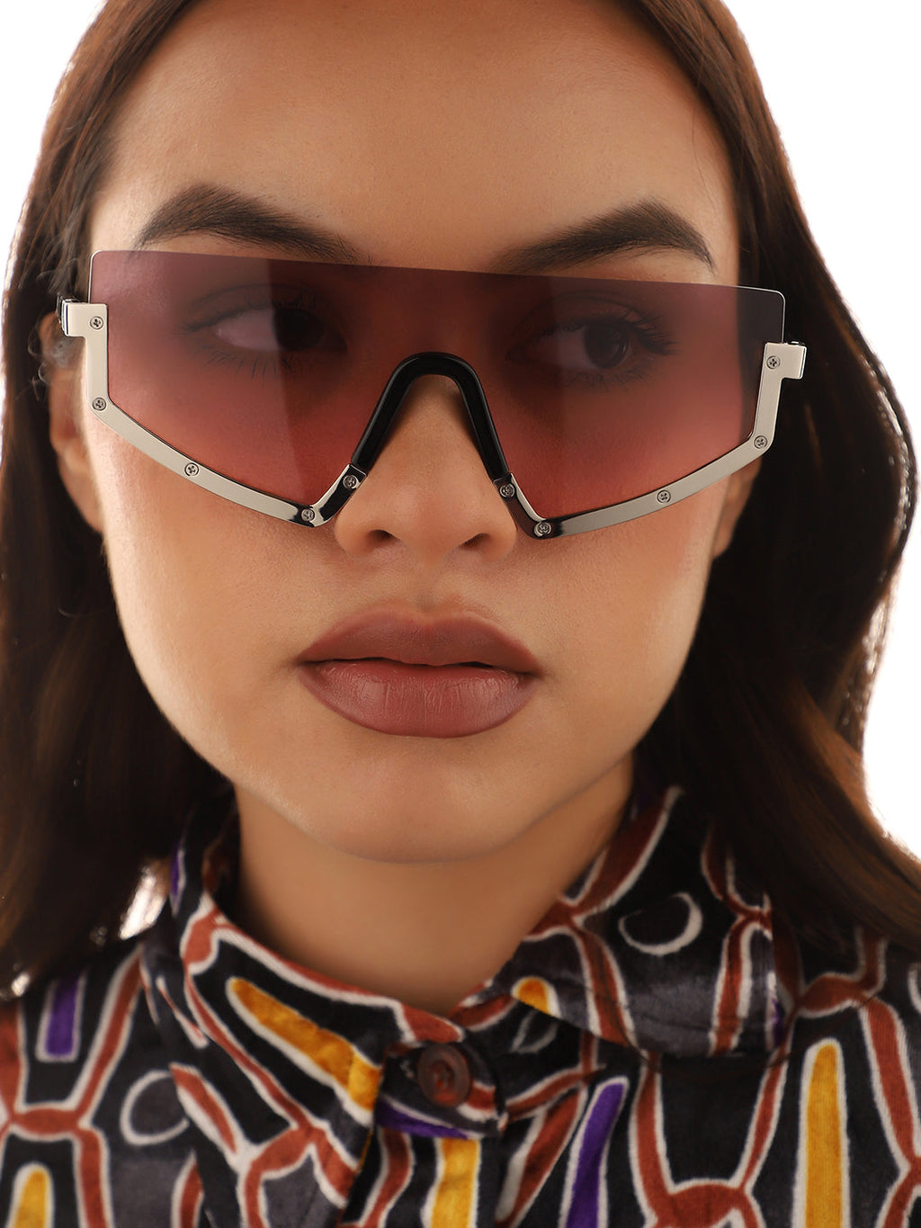 Brown Oversized Sunglass