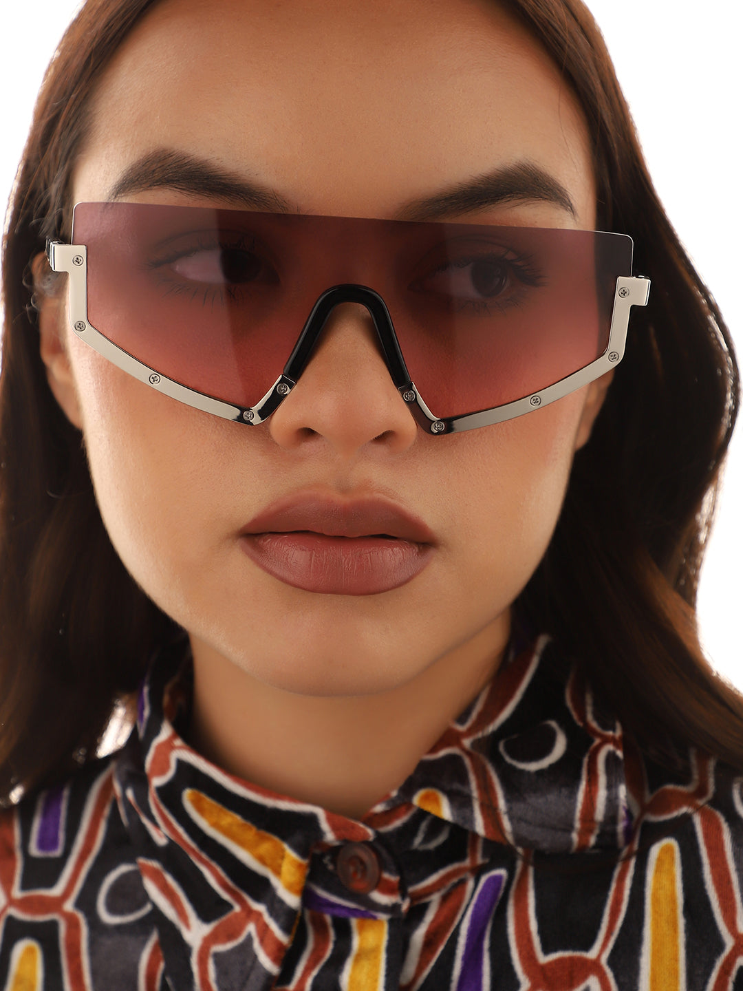 Brown Oversized Sunglass