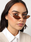 Brown Frame Retro Sunglass