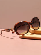 Brown Oversized Sunglass